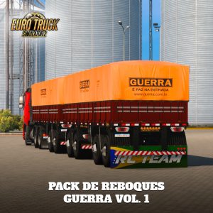 MAPA RC BRASIL ETS 2 - Pack de Reboques Guerra Volume 1